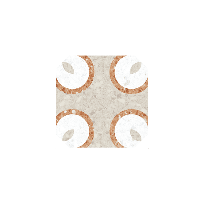 Octagon Tolone Beige 20cm x 20cm Wall & Floor Tile