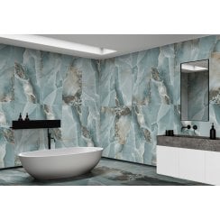 Onyx Agate Aqua 60cm x 120cm Wall and Floor Tile