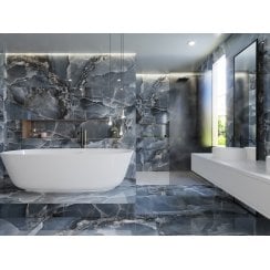 Onyx Agate Blue 60cm x 120cm Wall and Floor Tile
