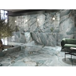 Onyx Agate Turquoise 60cm x 120cm Wall and Floor Tile