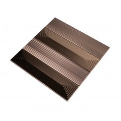Ophelia Rose Gold (6cm x 24cm) 24.3cm x 24cm Mosaic Tile