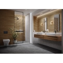 Orient Beige Black Matt 39.8cm x 119.8cm Wall Tile