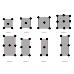Outdoor Tile 47-115mm Pedestal Levelling System