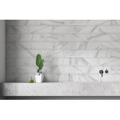 Palatina White Decor 30cm x 60cm Wall Tile