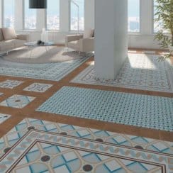 Palau Celeste 20cm x 20cm Floor Tile
