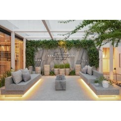 Palladio Terrazzo Grey 90cm x 90cm Floor Tile