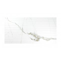 Pamena White Decor 40cm x 80cm Wall Tile