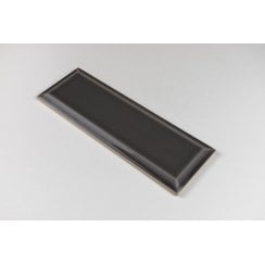 Parisien Metro Crackle Charcoal 7.5cm x 22.5cm Wall Tile