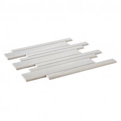 Paros Light Grey Interlocking 29.5cm x 33.2cm Mosaic Tile