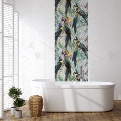 Parrot Decor Pattern 45cm x 90cm Wall Tile (8 Tiles)