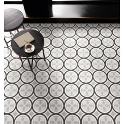 Patchwork B&W 01 20cm x 20cm Wall & Floor Tile