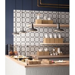 Patchwork B&W 01 20cm x 20cm Wall & Floor Tile
