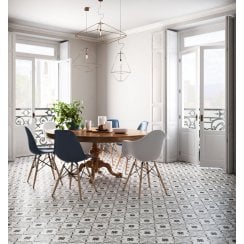Patchwork B&W 03 20cm x 20cm Wall & Floor Tile
