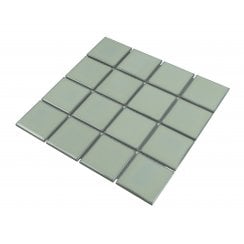 Payan Square Mint Green (7.3cm x 7.3cm) 30.5cm x 30.5cm Mosaic Tile