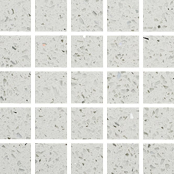 Pearl White  Quartz 30cm x 30cm (4.8cm x 4.8cm) Mosaic Tile