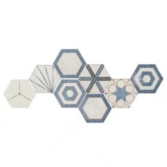 Peronda Andaman Hexagon Decor 25.8cm x 29cm Wall and Floor Tile