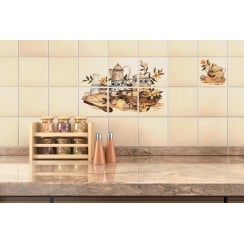 Plain Ivory 15cm x 15cm Wall & Floor Tile