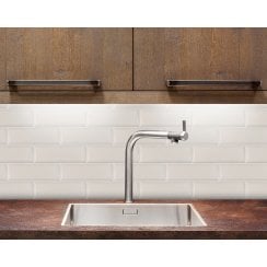 Plush Metro Crackle Cottage Cream 7.5cm x 22.5cm Wall Tile