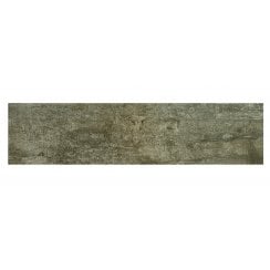 Polished Wood Dark Grey 15cm x 60cm Wall and Floor Tile