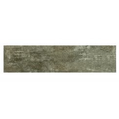 Polished Wood Dark Grey 15cm x 60cm Wall and Floor Tile