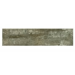 Polished Wood Dark Grey 15cm x 60cm Wall and Floor Tile