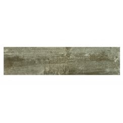 Polished Wood Dark Grey 15cm x 60cm Wall and Floor Tile