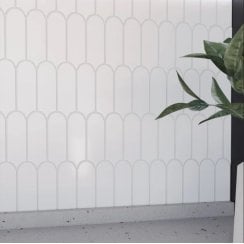 Popsicle White Matt 7.2cm x 19.5cm Wall Tile