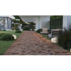 Porto Brick Red 6cm x 25cm Wall and Floor Tile