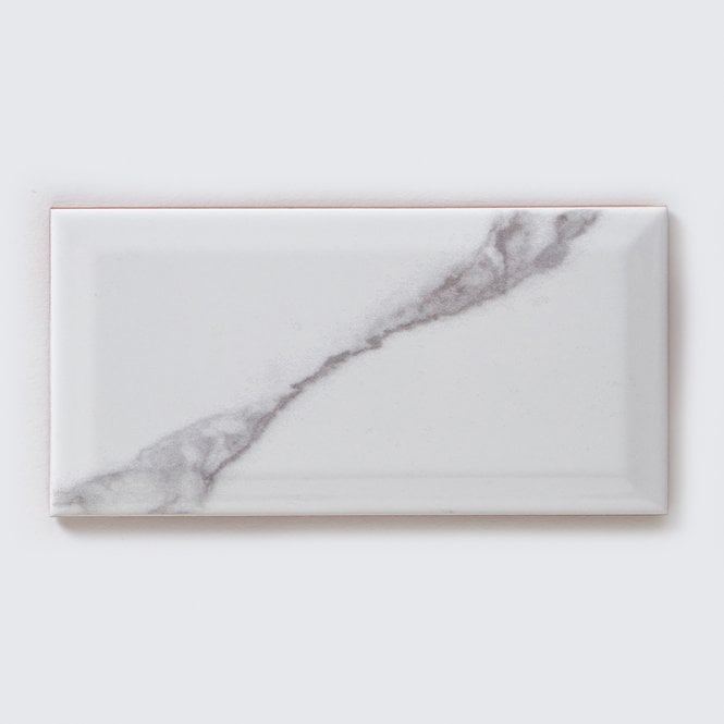 Premium Metro Carrara Gloss 10cm x 20cm Wall Tile