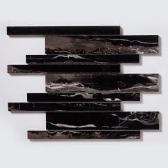 Premium Nero Marquina Bar 30cm x 30cm Mosaic
