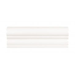 Puddle Glaze Cotton White 5cm x 15cm Border Tile