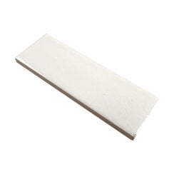 Puddle Glaze Cotton White 5cm x 15cm Wall Tile