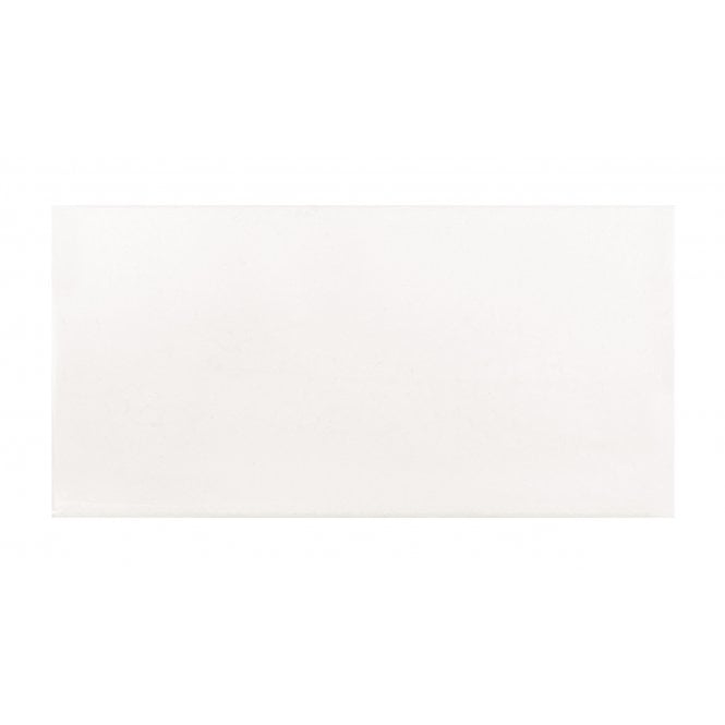 Puddle Glaze Cotton White 7.5cm x 15cm Wall Tile