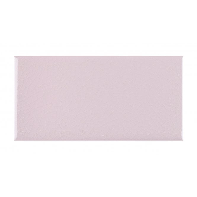 Puddle Glaze English Rose 7.5cm x 15cm Wall Tile