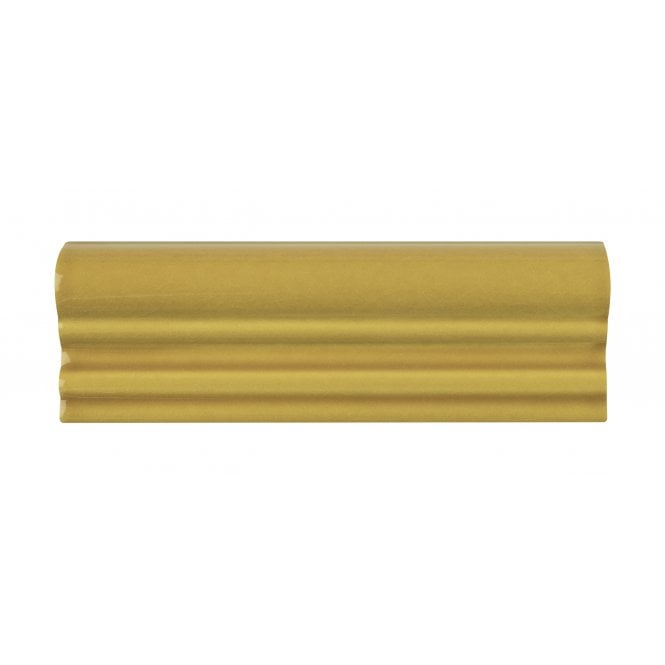 Puddle Glaze Golden Mustard 5cm x 15cm Border Tile