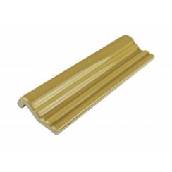 Puddle Glaze Golden Mustard 5cm x 15cm Border Tile