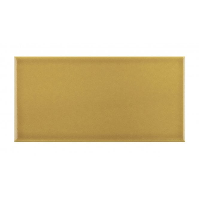 Puddle Glaze Golden Mustard 7.5cm x 15cm Wall Tile