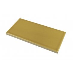 Puddle Glaze Golden Mustard 7.5cm x 15cm Wall Tile