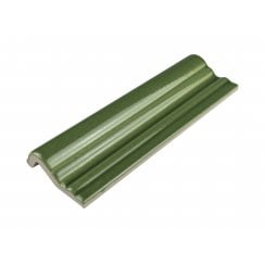 Puddle Glaze Green Apple 5cm x 15cm Border Tile
