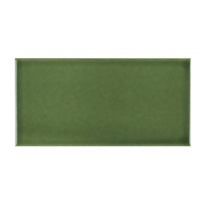 Puddle Glaze Green Apple 7.5cm x 15cm Wall Tile