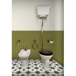 Puddle Glaze Olive Green 15cm x 15cm Skirting Tile