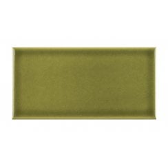 Puddle Glaze Olive Green 7.5cm x 15cm Wall Tile