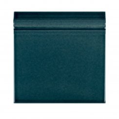 Puddle Glaze Peacock 15cm x 15cm Skirting Tile