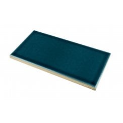 Puddle Glaze Peacock 7.5cm x 15cm Wall Tile