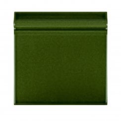 Puddle Glaze Racing Green 15cm x 15cm Skirting Tile