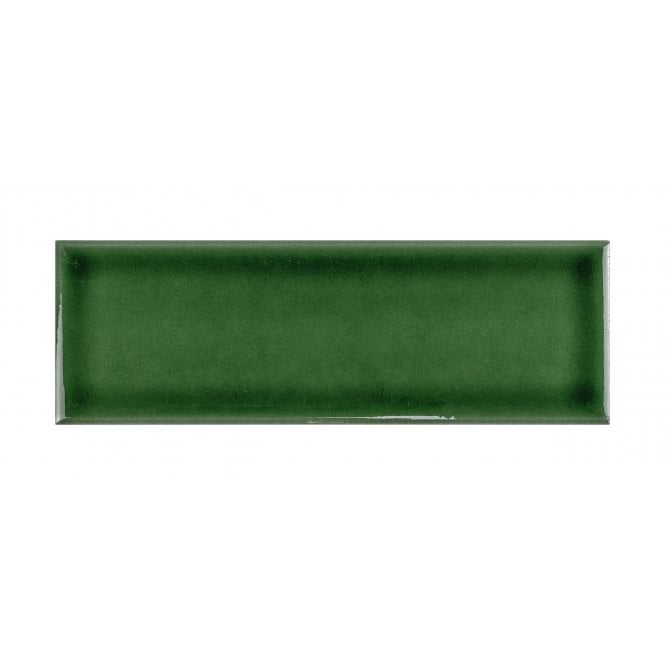 Puddle Glaze Racing Green 5cm x 15cm Wall Tile