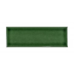 Puddle Glaze Racing Green 5cm x 15cm Wall Tile