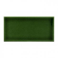 Puddle Glaze Racing Green 7.5cm x 15cm Wall Tile