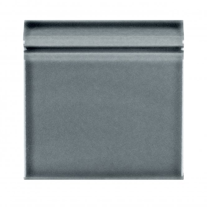 Puddle Glaze Smoked Grey 15cm x 15cm Skirting Tile