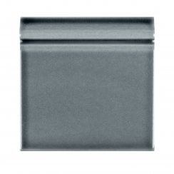 Puddle Glaze Smoked Grey 15cm x 15cm Skirting Tile